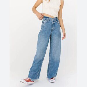 We the Free Old West Slouchy Wide Leg Jeans Size 27